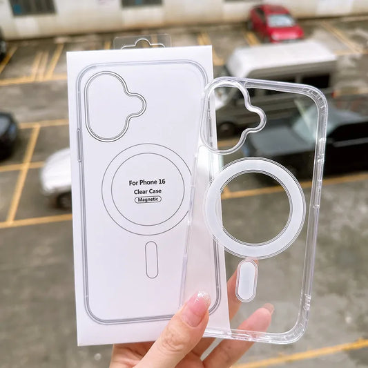 LifeGear Clear Magnetic MagSafe iPhone Case - Shockproof Cover